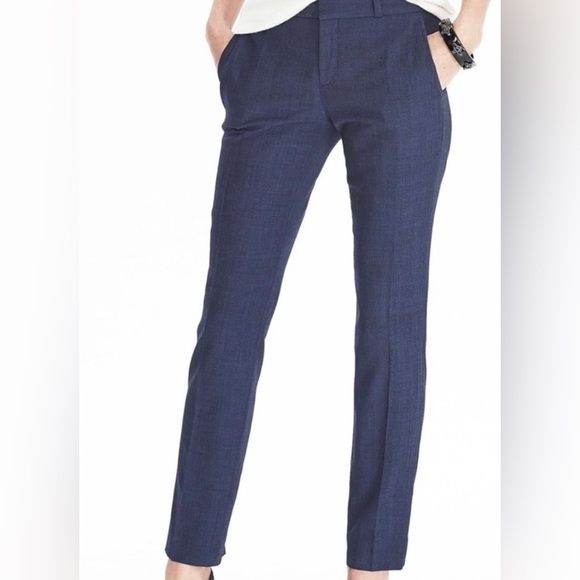 Banana Republic Pants - Banana Republic Navy Blue Wool Straight Leg Ryan dress Pants